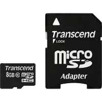 Transcend Premium microSDHC-Kort Industrial 8 GB Class 10 inkl. SD-adapter