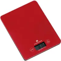 Zassenhaus Balance, Elektronisk köksvåg, 5 kg, 1 g, Röd, Glas, Bänkdiskmaskin