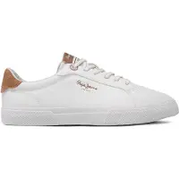 Pepe Jeans för kvinnor. PLS31445 Klassiska sneakers Kenton Max vit (41), Karta, Nyckelband, Casual