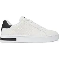 Armani Exchange för män. XM000140AF11916M0028 Träningsskor med vit crossover-logotyp (43), Karta, Nyckelband, Casual