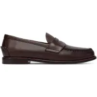 Ralph Lauren Ftw för män. 803978015001 Loafers i polerat läder Penny Alston brun (40), Hud, Karta, Ingen, Casual, Klassisk