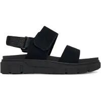 Timberland Women's Greyfield 2-Strap Sandal Black Suede
