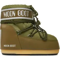 Moon boot - Après-ski - Icon Low Nylon Khaki för Unisex - Storlek 42-44