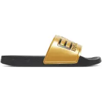 Emporio Armani unisex. 7X000108_AF15118 Flipflops Maxilogo guld (37), Dorado, Karta, Ingen, Strandkläder