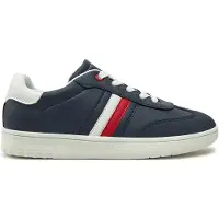 Tommy Hilfiger Flag Mixed Texture Trainers