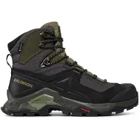 Salomon - Vandringsskor herr - Quest Element Gtx Black/Deep Lichen för Unisex - Storlek 44 2/3 - Svart