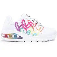 SKECHERS for woman. 155521 Sneakers Uno 2 white, multicolor (39), 3 to 5 cm, Laces, Casual