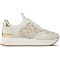 Michael Kors för kvinnor. 43R4RNFSAB Raina beige toffel (37), 1 till 3 cm, Nyckelband, Casual