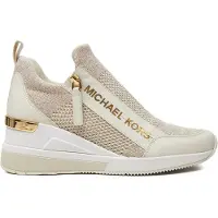 Michael Kors för kvinnor. 43S3WIFS4D Träningsskor Willis beige (41), Dorado, 5 till 8 cm, Zip, Casual