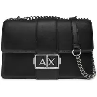 Armani Exchange för kvinnor. XW000070AF12039UC001 Logo metallväska svart (OSFA), Casual, Parti, Polyester