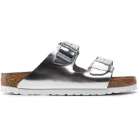 Birkenstock Pantolette 'Arizona' silver
