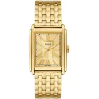 Fossil Analog klocka 'CARRAWAY' guld