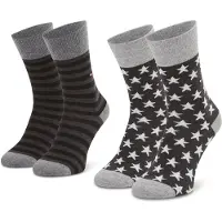 Tommy Hilfiger Strumpor - Stjärnor Anka Ränder - Svart - - 39/42 - Strumpor