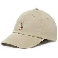 Ralph Lauren för kvinnor. 211954881003 Keps i bomullstwill med beige häst (OSFA), Casual
