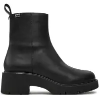 Camper för kvinnor. K400725-001 Ankelboots i skinn Milah svart (40), Hud, 5 till 8 cm, Ingen, Klassisk