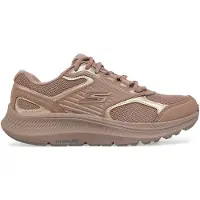 SKECHERS GO RUN Consistent 2.0 Advantage Lädersneakers I Ljusbrunt/guld För Kvinnor