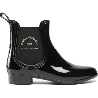 Karl Lagerfeld Gummistövel 'KALOSH II' svart