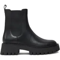 Michael Kors för kvinnor. 40F4ASFE6L Skinboots Asher svart (37), Hud, 3 till 5 cm, Ingen, Casual