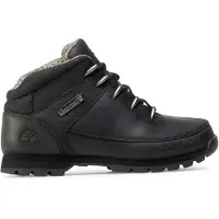 Timberland för män. TB0A2DUH0011 Euro Sprint läderstövlar svart (47.5), Hud, Karta, Nyckelband, Casual, Deportivo, Utomhus