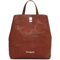 Desigual för kvinnor. 25SAKP02 Dejavu mini ryggsäck brun (OSFA), Casual, Polyuretan