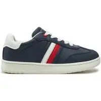 Tommy Hilfiger Flag Mixed Texture Trainers