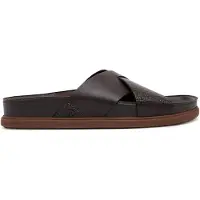 Clarks för män. 26180888 Torford Cross sandaler i läder, bruna (45), Hud, Karta, Ingen, Casual