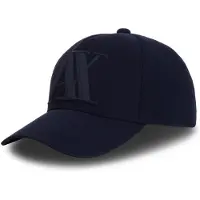 Armani Exchange för män. 954079CC51837735 Marinblå slät keps (OSFA), Casual, Marino