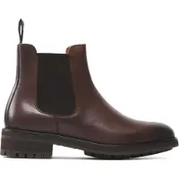 Ralph Lauren för män. 812754385003 Bryson ankelstövlar i brunt läder (43), Hud, Karta, Ingen, Casual