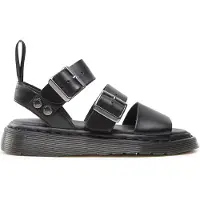 Dr. Martens Gryphon Brando Läder Gladiator Sandaler Svarta Unisex Sneakers 15695001 36