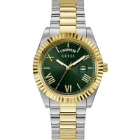 GUESS Analog klocka 'CONNOISSEUR' guld / gran / silver