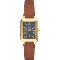 Fossil Analog klocka 'RAQUEL' brun / guld / svart