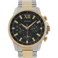 GUESS Analog klocka 'Walker' guld / gran / silver