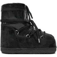 Moon Boot - Icon Low Glitter Black för Unisex - Storlek 33-35 - Svart
