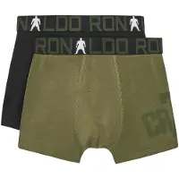 JBS CR7 Boxershorts - 2-pack - Bambu - Svart/Army - - 4-6 år (104-116) - Boxershorts