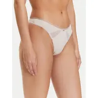 BOSS Microfibre thong with lace inserts