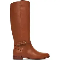 Ralph Lauren för kvinnor. 802974383001 Brooke II bruna läderstövlar (39), Hud, Karta, Zip, Casual