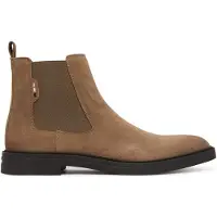 HUGO BOSS för män. 50552528 Calev ankelstövlar i brunt läder (41), Hud, Karta, Ingen, Casual