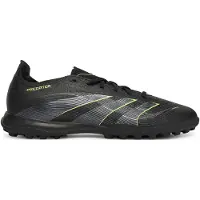 Adidas Predator League TF Electric Stealth - Svart/Grå/Lucid Lemon - Turf (TF), storlek 44