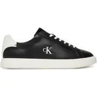 Calvin Klein Leather Signature Logo Trainers