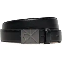 Calvin Klein Emblem Logo Plaque Smooth Belt
