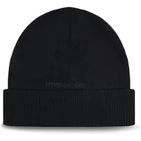 Armani Exchange för kvinnor. XW001445AF11896UC001 Svart yllemössa (OSFA), Ull