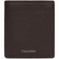 Calvin Klein Leather Rfid Foil Logo Trifold Wallet