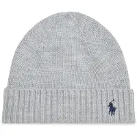 Ralph Lauren Mössa - Ull - Gråmelerad - - 43 cm - Mössa