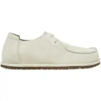 Birkenstock för män. 1029553 Utti Lace läderskor (normal passform) benvit (41), Karta, Före, Nyckelband, Casual