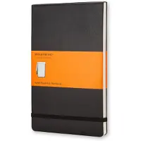 Classic Reporter Pocket, linjeret, hard cover sort