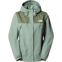 The North Face - Vandringskläder dam - W Antora Rain Jacket Slate Moss Bark Mist för Unisex - Storlek XS - Grön