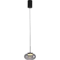 Schöner Wohnen Glas pendellampa Sia, dimbar, Aluminium / grå / zink, Vardagsrum / matsal, Glas, Modern, Pendellampa