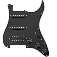 Gear4Music Gitarrverk HSS Preloaded Plektrumskydd Svart
