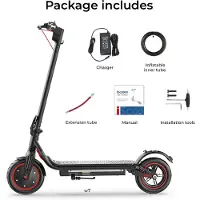 IScooter W7 Elektrisk Skoter 650W Motor 36V10.5Ah Batteri 35km/h 8.5 Luftdäck Dubbel Fjädring med App Max Last 120KG escooters