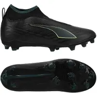 Puma Ultra 6 Match + Laceless FG/AG Eclipse - Svart/Grön/Grön terräng Barn, storlek 37